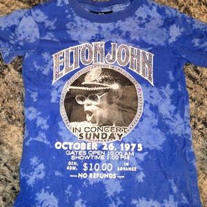 Elton John tour kids shirt rhinestones rock music